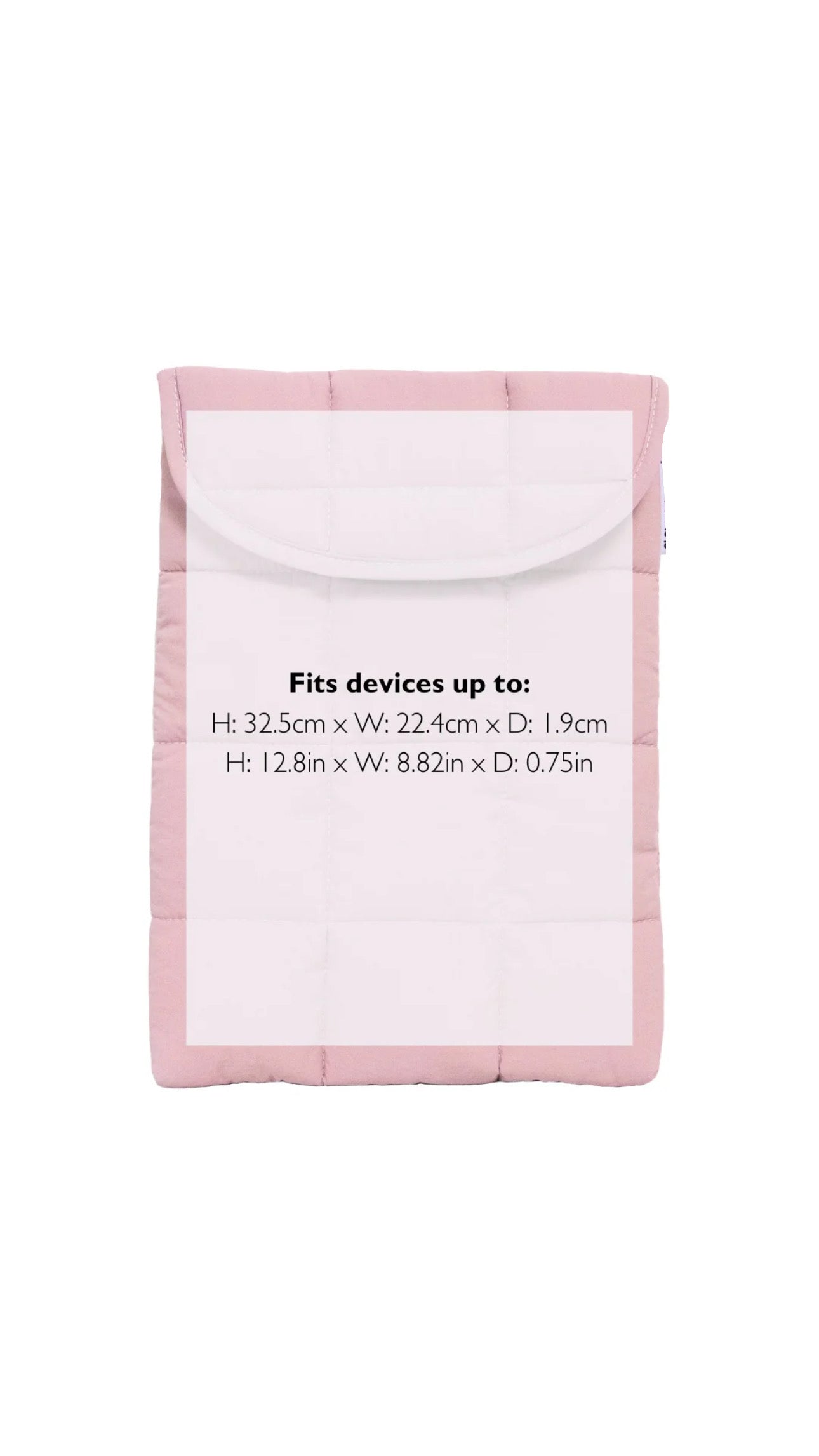 Puffy Laptop Sleeve 13"/14" ( soft pink)