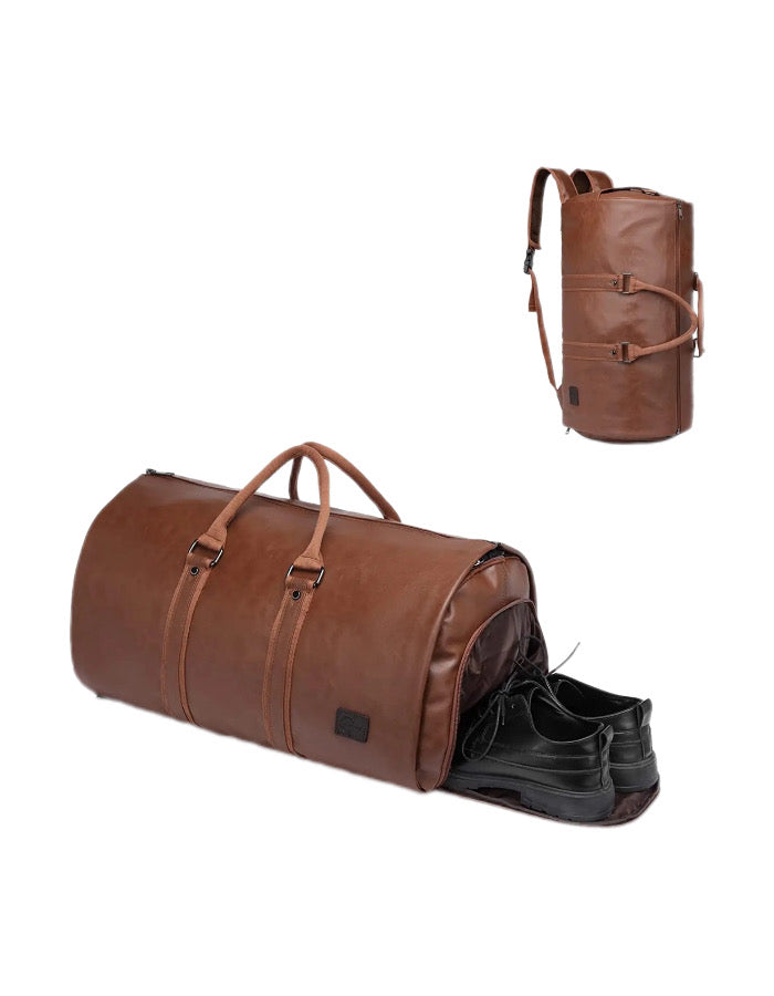 Folding travel duffel bag Brown – lucca india - Main Image