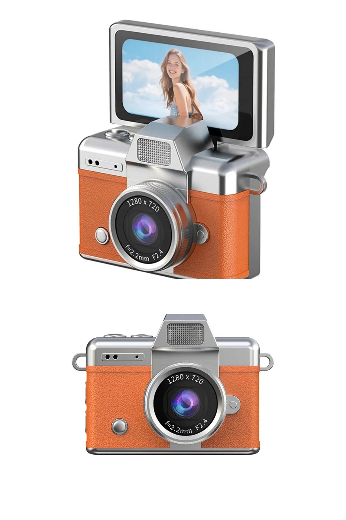 Mini flip digital keychain camera