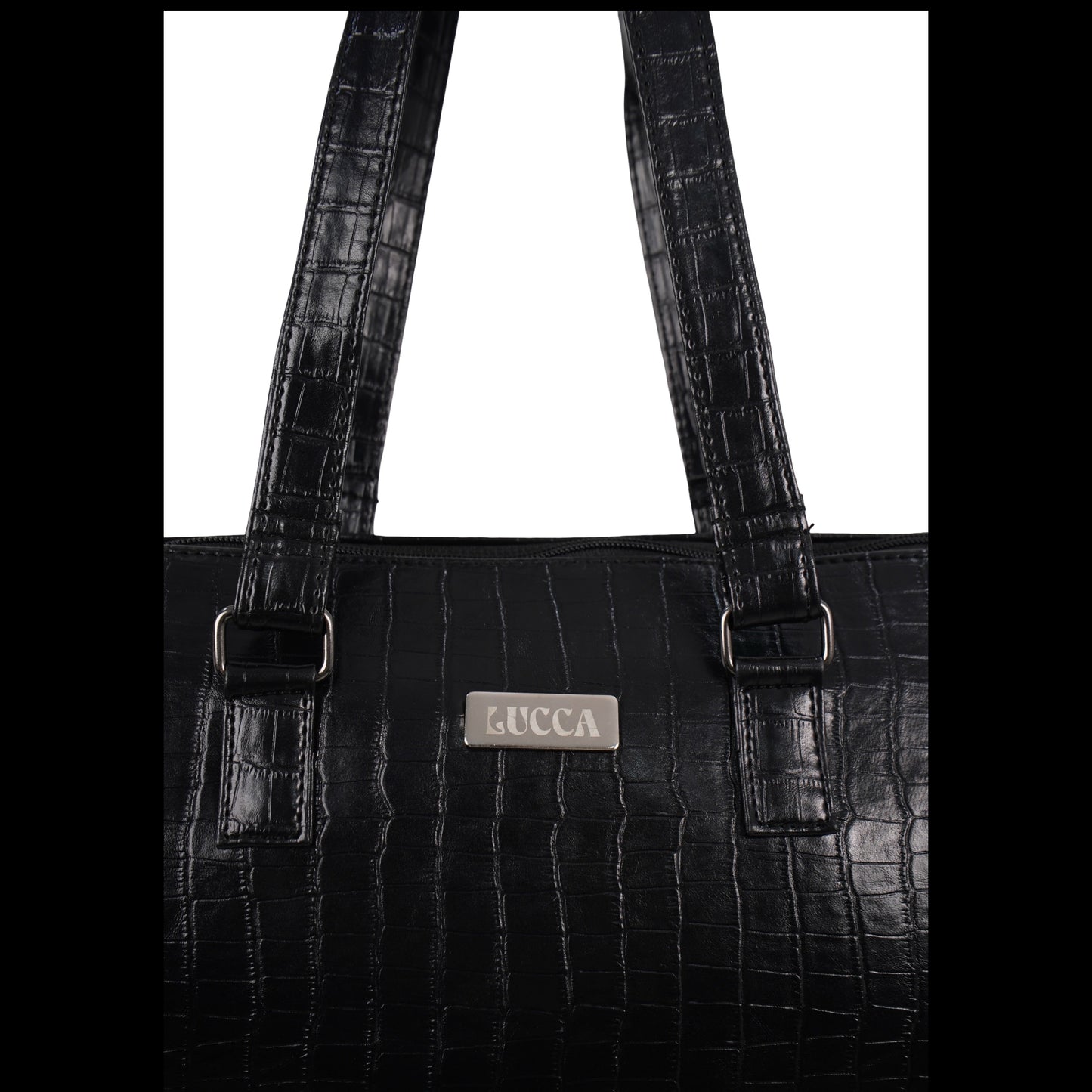 Lucca crocodile embossed tote (Lunch box compartment & laptop bag)