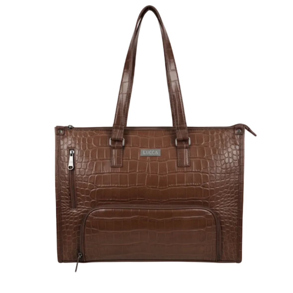 Lucca crocodile embossed tote (Lunch box compartment & laptop bag)
