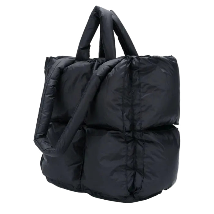 The laptop Puffer tote bag-black (16 inch)