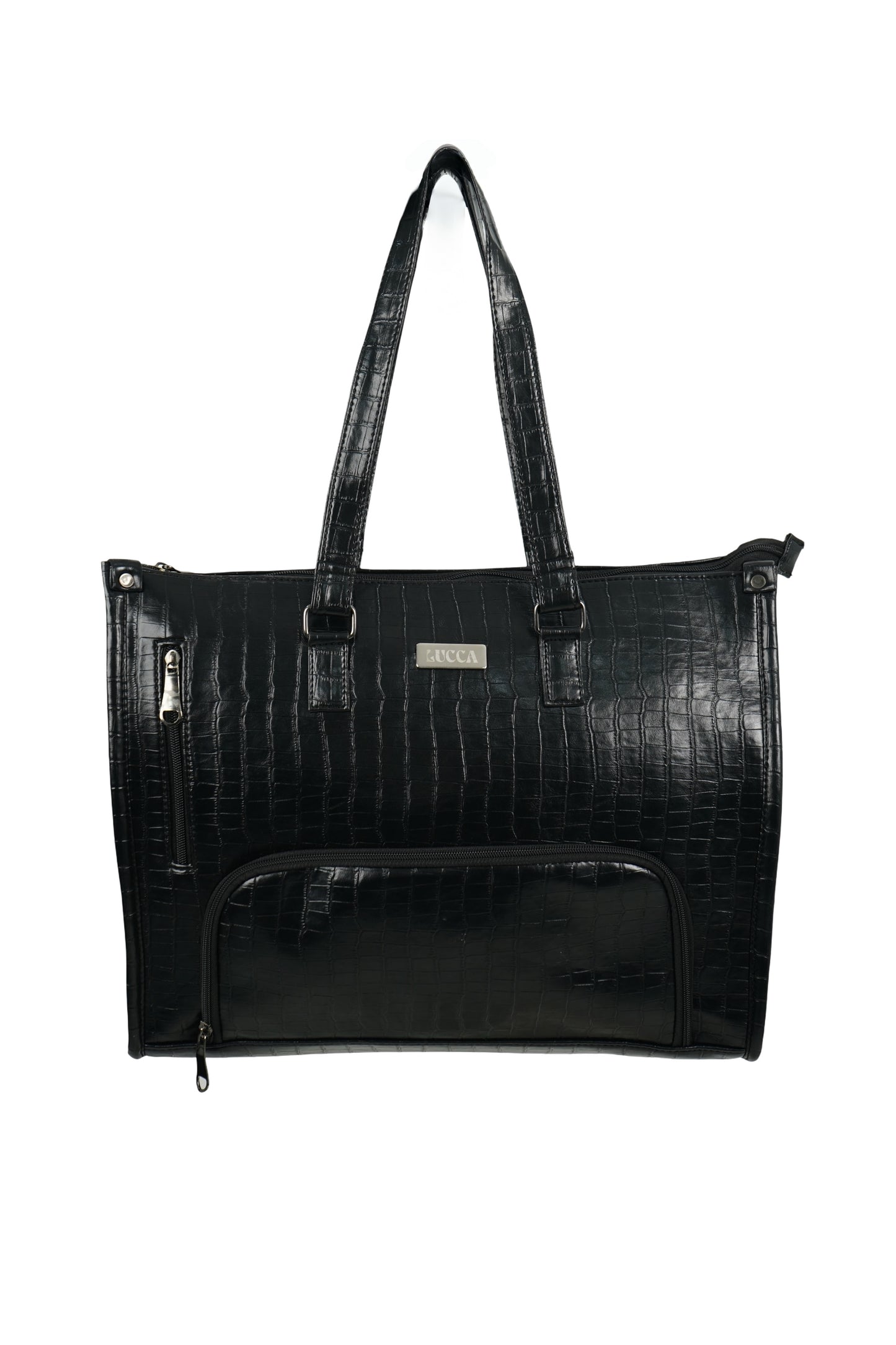 Lucca crocodile embossed tote ( lunch box compartment & laptop bag )