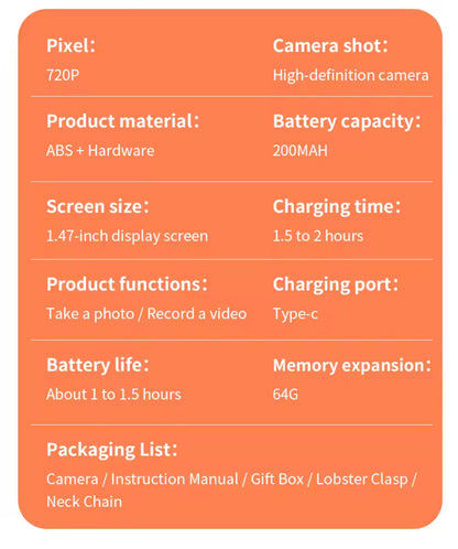 Mini flip digital keychain camera