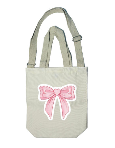 PINK BOW TOTE BAGS