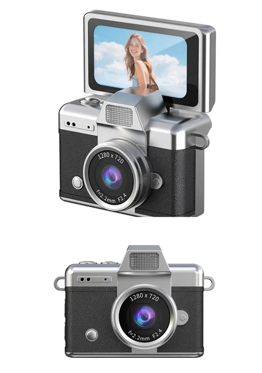 Mini flip digital keychain camera