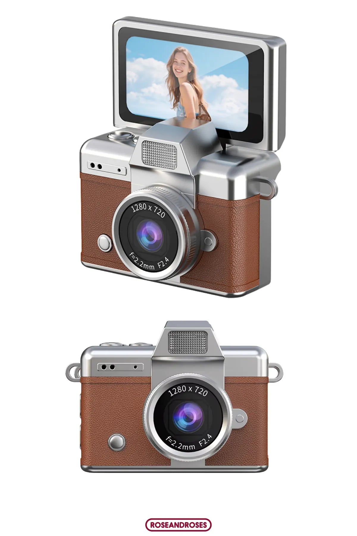 Mini flip digital keychain camera