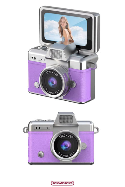 Mini flip digital keychain camera