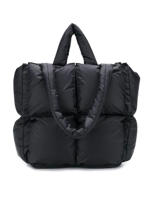 The Puffer Square tote bag-black
